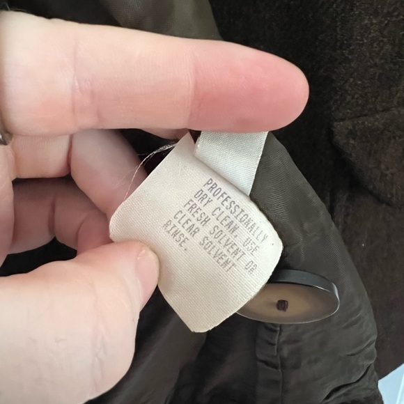 Vintage Eddie Bauer Wool Tweed Field Jacket Coat Women’s L USA Made Brown Cargo - Picture 9 of 12